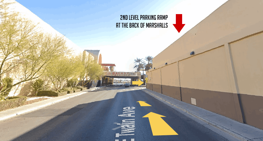 There’s a 2-level parking deck behind Marshalls and 99 Ranch.